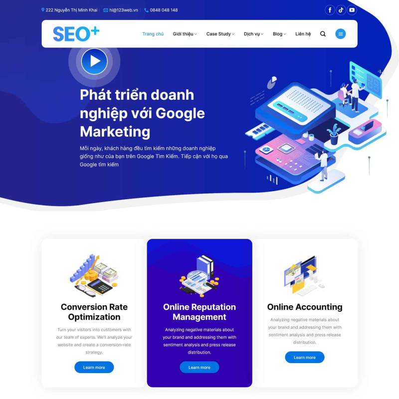  Theme wordpress dịch vụ seo website