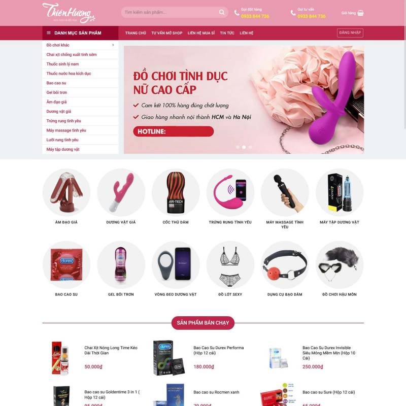  Theme wordpress bán đồ chơi người lớn