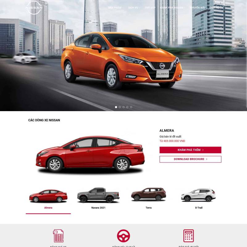  Theme wordpress đại lý bán xe Nissan