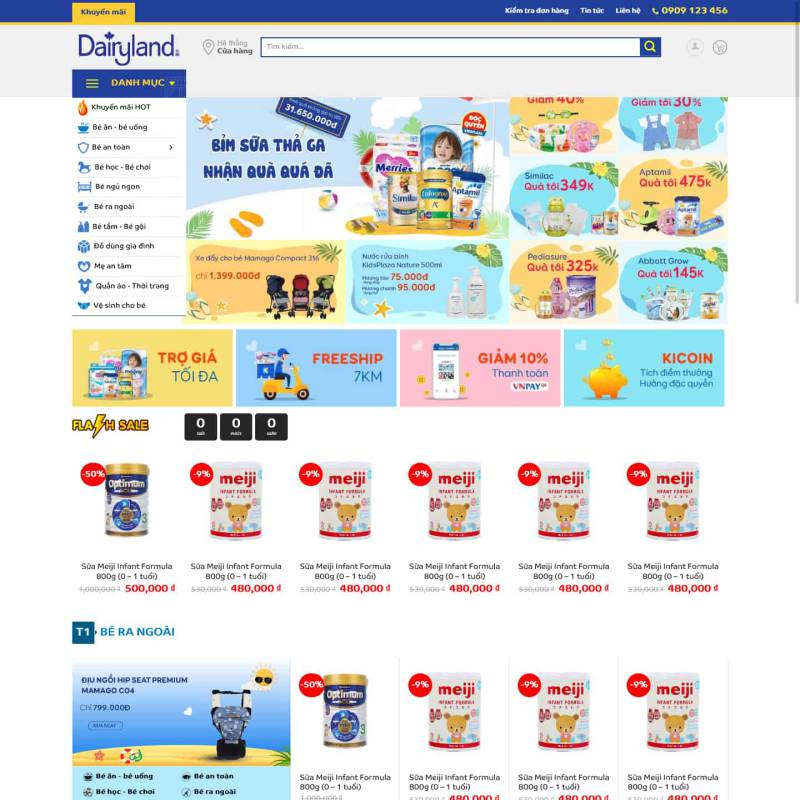  Theme wordpress shop trẻ thơ – KidsShop