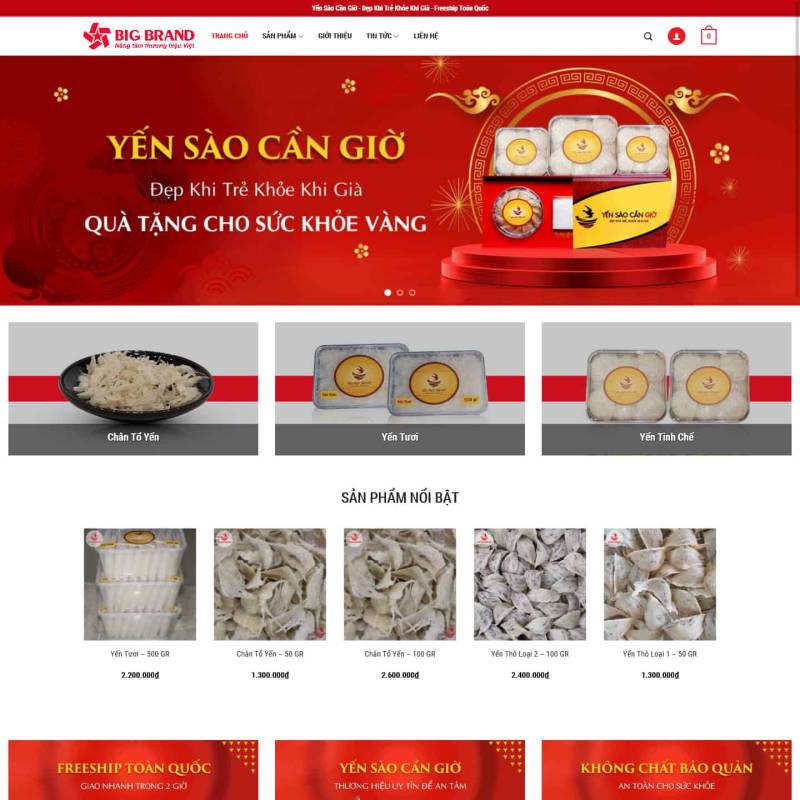  Theme wordpress tổ yến sào giao diện đẹp