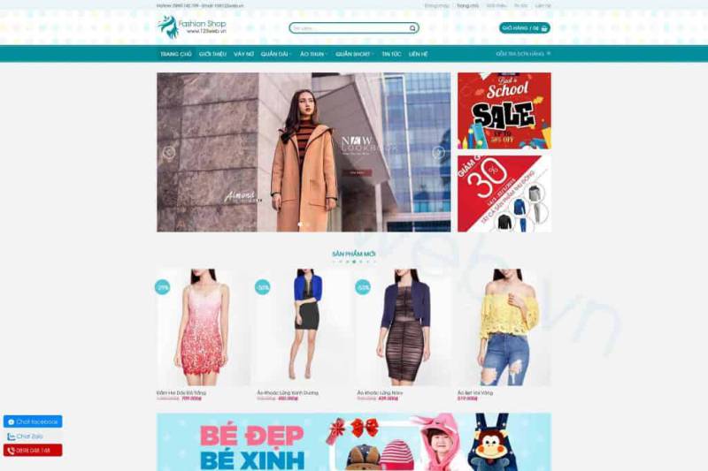  Theme wordpress bán quần áo thời trang cao cấp – WEB003