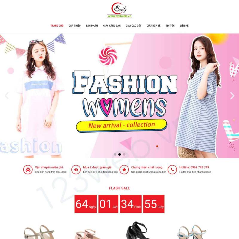  Theme wordpress đẹp cho shop giày thời trang nữ