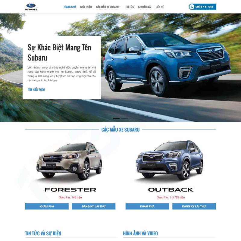  Theme wordpress sale xe Subaru chuẩn nhất