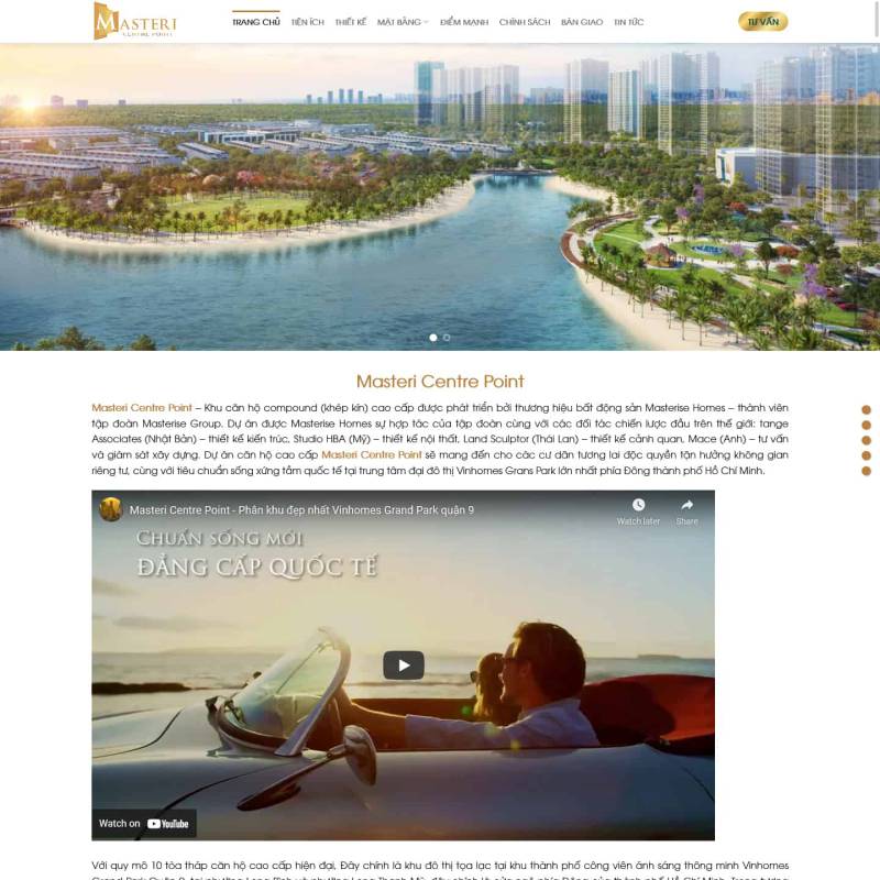  Theme wordpress dự án Masteri Centre Point