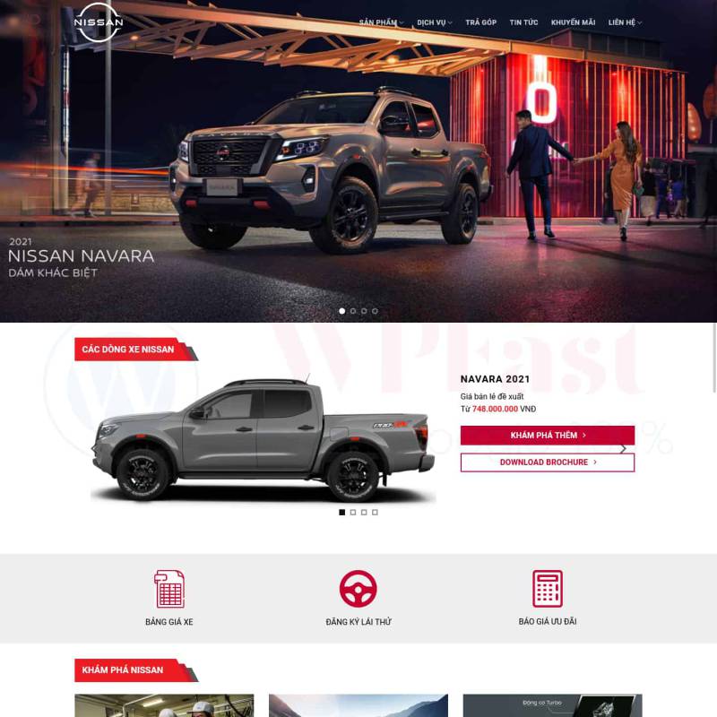  Theme wordpress bán Ôtô Nissan đẹp, chuyên nghiệp