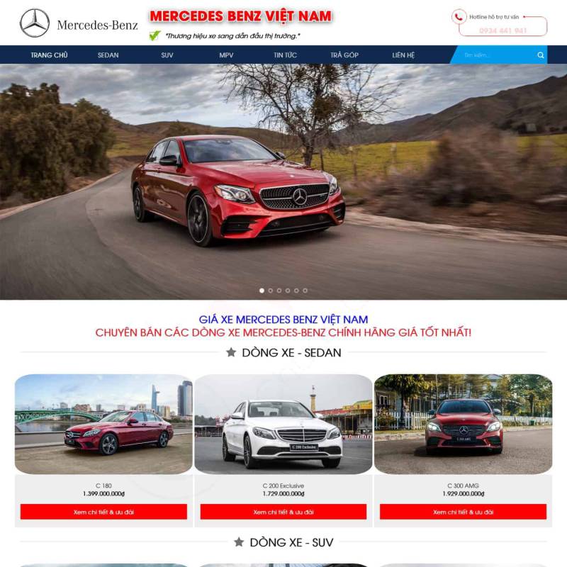  Theme wordpress bán xe ô tô Mercedes Benz