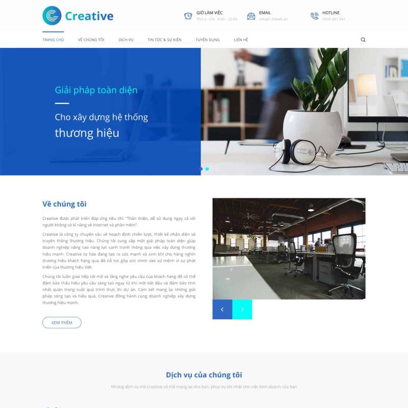  Theme wordpress công ty truyền thông đẹp ấn tượng